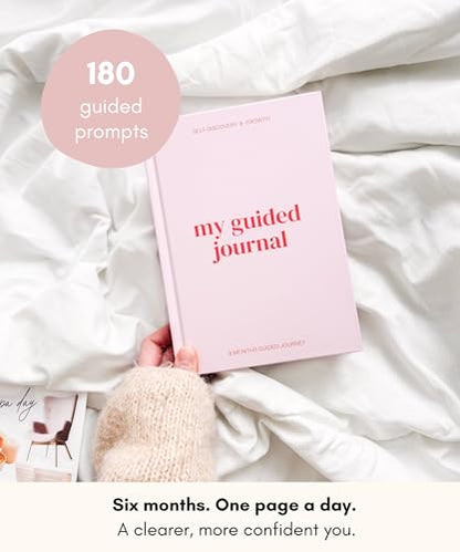 Lamare Guided Journal for Women with Prompts - One Question a Day Reflection Journal Prompts for Healing, Gratitude, and Mindfulness - Self Care Routine & Mental Health Gift - Baby Blue - color: Baby Blue