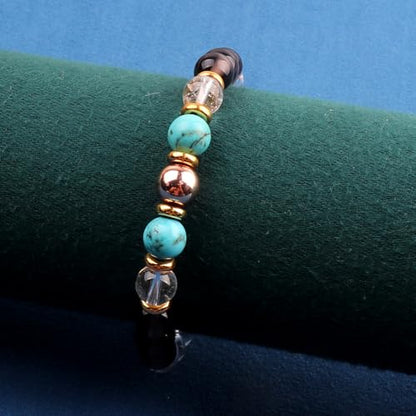 KSQS Healing Stone Bead Bracelet for Women, Natural Gemstones Balance Protection Bracelet, Spiritual Crystal Beads Bracelet Anxiety Relief with Meaning Card - style: Healing