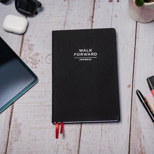 The Walk Forward Journal – (Black) A 60-Day Daily Journal for Spiritual, Emotional, and Personal Growth – Reflection, Mindfulness & Inspiration – Daily Affirmations and Goal-Setting – Undated Life Planner for Women & Men - color: Black