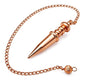 Copper Metal Light Weight Solid Cone Point Pendulum Healing Dowsing Reiki Pendulum for Divination and Meditation Copper Pendulum - color: Light Weight Cone Copper Metal Pendulum