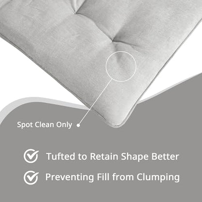 Intelligent Design Edelia Foldable Poly Chenille Light Weight Lounge Floor Pillow Cushion Tufted Seat for Meditation, Game Playing, Yoga, Reading with Travel Wrap, 74x27, Gray - color: Gray