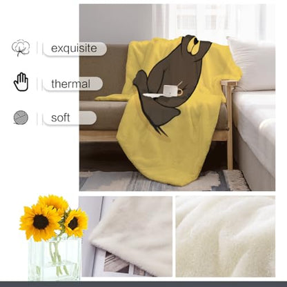 Cute Bear Meditating Yoga Blanket - Warm & Lightweight Flannel, Ideal for All Seasons - Perfect for Kids’ & Adults’ Beds, Sofas, & Couches - size: 50x40 Inch