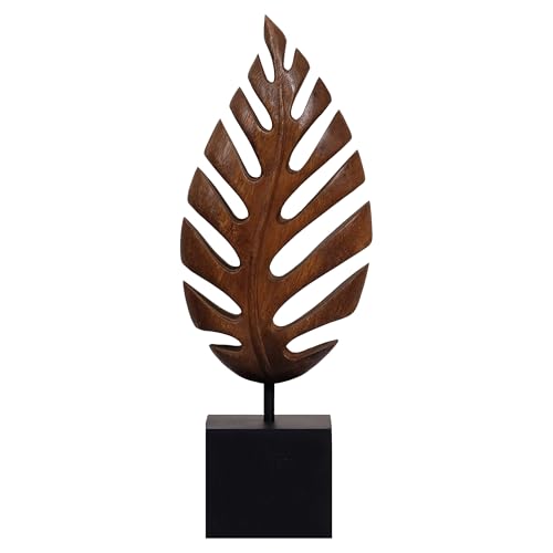 Solid Wood Leaf Sculpture, Gift for Mom, Home Decor, Living Room, Boho, Coffee Table, Centerpiece Table Decorations, Mantle, Bathroom Shelf, Farmhouse, Christmas Decorations
