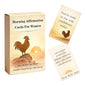 Rooster Morning Affirmation Cards for Women – 55 Daily Mindset Cards for Confidence & Self Care – Chicken Lover Gifts, Unique Birthday, Mothers Day & Christmas Idea - color: Rooster Card