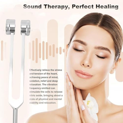 AUNMAS Sensory Frequency Instrument, Aluminum Alloy with Durable Build Lightweight Design Clear Resonant Tones for Yoga Spa Meditation Relaxation Therapy