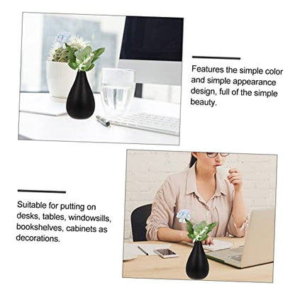 Garneck 2pcs Meditation Zen Ceramics Vase Minimalist Flower Vase for Home Decor Elegant Desktop Accent Water for Zen Rooms Tearooms