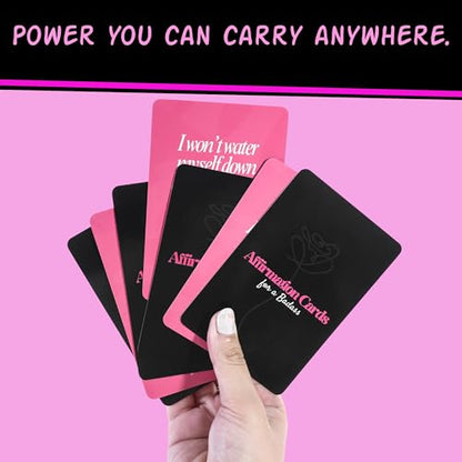 Badass Affirmation Cards for Women - Unique Birthday Gifts for Women - Daily Self Love & Confidence Cards - Empowering, Self Care, Motivation Deck (55 Cards, 400gsm, Not Scratch Off) - style: Badass (Best Seller)