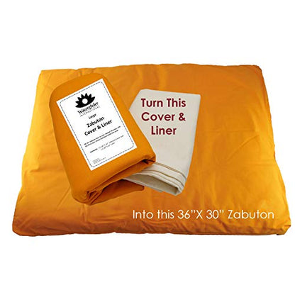 Zabuton Cover and Liner | Cover & Liner Only | 100% Cotton | You Chose Your Own Fill