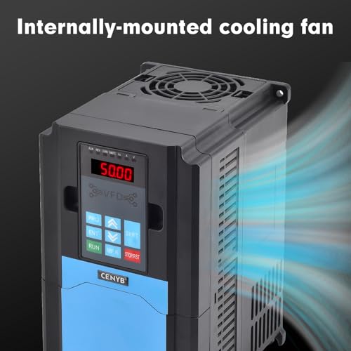 3KW 4HP 15A Variable Frequency Drive vfd 220v Input 220v 3 Phase Output, 0-3000Hz, Upgraded Up/Down Button Tuning Mode, Precise Control to 0.01Hz, Inverter for CNC Spindle Motor Speed Control