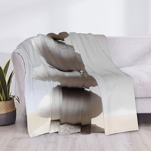 Meditation Stone Soft Throw Blanket Lightweight Cozy Plush Blanket for Couch, Sofa, Bed, Travel, Decorative All Season Blanket - size: 80"x60"