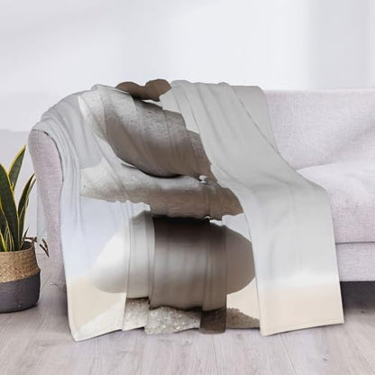 Meditation Stone Soft Throw Blanket Lightweight Cozy Plush Blanket for Couch, Sofa, Bed, Travel, Decorative All Season Blanket - size: 80"x60"