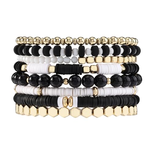 Wooden Beaded Bracelet for Men Women Brown Bracelet Mens Ethnic Tribal wrist Bracelets - color: H:8Pcs
