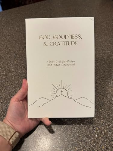 Gratitude Gifted Christian Prayer Journal - White with 5-Minute Guided Gratitude Journal - Brown for Men & Women