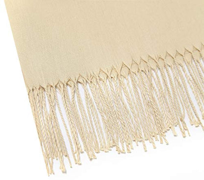 Cindy & Wendy Pashmina Shawls and Wraps Scarf for Women Soft Large Winter Shawl for Evening Dress Wedding Party - color: Khaki