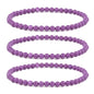 Justinstones Gem Semi Precious Gemstone 3pcs 4mm Round Beads Stretch Bracelet 6.5 Inch Unisex - color: Phosphosiderite