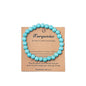 Pingyongchang Stress Relief Anxiety Yoga Bracelet,Mantra Bracelets for Women Natural Crystal Stone Healing Gifts Birthday Gifts for Jade Bracelet for Men - color: Turquoise