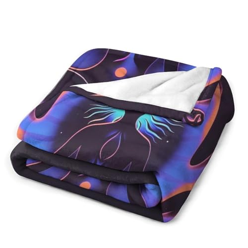 Meditation Zen Abstract Throw Blankets Blanket Bed Blanket Couch Decorative Throw Blankets Soft Cozy Warm Living Room Bedroom - size: 30"*40"（76*100cm）