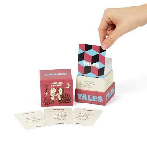TALES 150 Conversation Starter Cards, Couples Edition, Prompts for Deeper Connection, Games for Adults, Date Night Ideas, Anniversaries, and Quality Time Together - color: Couples Edition