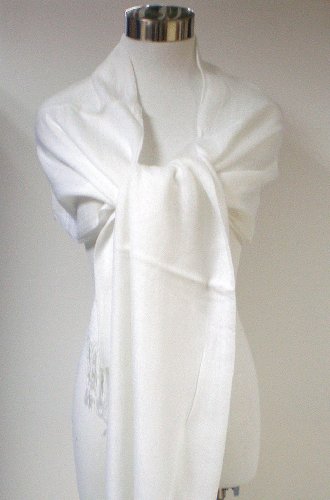 Tapp Collections™ Premium Pashmina Shawl Wrap Scarf - color: White