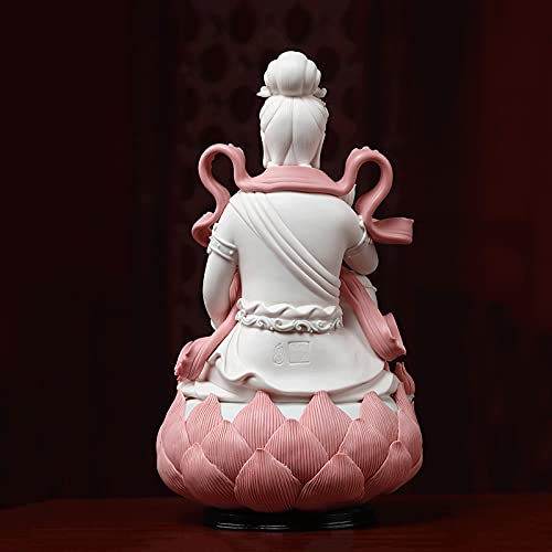 LQX Sculpture Tabletop Sculpture Sculpture Buddha Statue Buddha Sitting Meditation Statue Sculpture Decoration Painted Statue Feng Shui Ornament Praying Buddha Statue