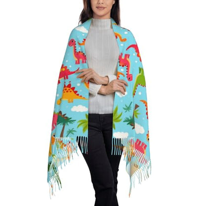 Supdreamc Cashmere Feel Scarf Soft Women Warm Cozy Scarves Multiple Colors - color: Picture (140)