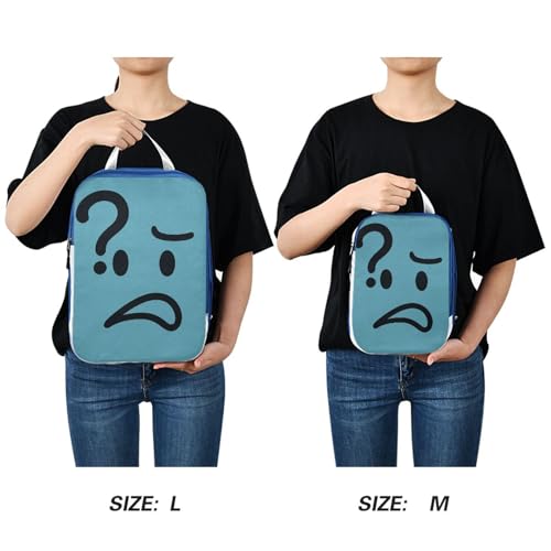 Waterproof 3 Set Travel Packing Cubes For Suitcases Polyester Folding Closet Organizer, Question Mark Confused Look (3 Set) - color: Question Mark Confused Look