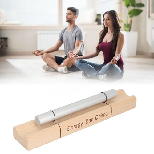 Mindfulness Meditation Chime Bell, Aluminum Alloy and Cherry Wood Hand Bell for Relaxation, Yoga, and Mindful Practices(B) - size: B