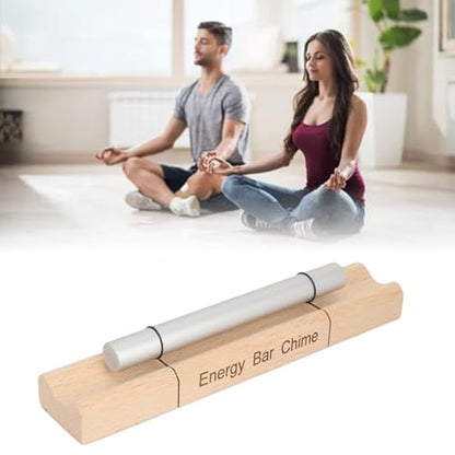 Mindfulness Meditation Chime Bell, Aluminum Alloy and Cherry Wood Hand Bell for Relaxation, Yoga, and Mindful Practices(B) - size: B