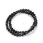 14in Agate Wrap Bracelet for Women Men Natural Round Beaded Agates Stone Healing Stretch Bracelets Elastic Handmade Polished Gemstone Beads Bracelet - color: Black White Agate, size: 6mm Beads