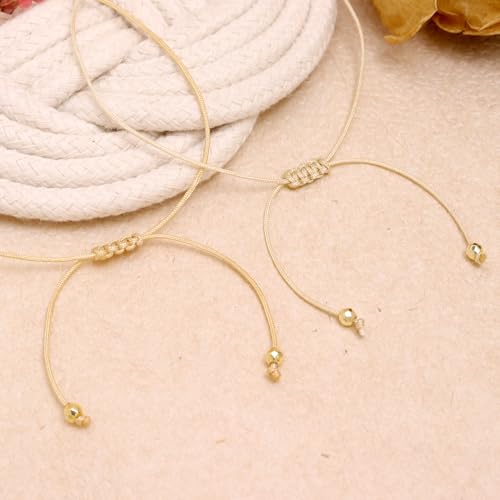 Colorful Natural Stone Beads Bracelets Set for Women, Boho Handmade Adjustable Stackable Gold Beaded Strand Bracelet Fashion Jewelry Gift.