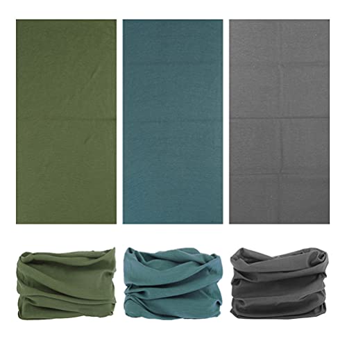 Headband Neck Gaiter Head Wrap Headwear Face Mask Magic Scarf Bandana for Men and Women - color: 9pc.solid Color Series.2