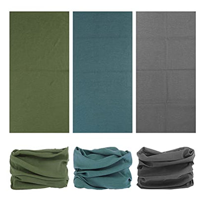 Headband Neck Gaiter Head Wrap Headwear Face Mask Magic Scarf Bandana for Men and Women - color: 9pc.solid Color Series.2
