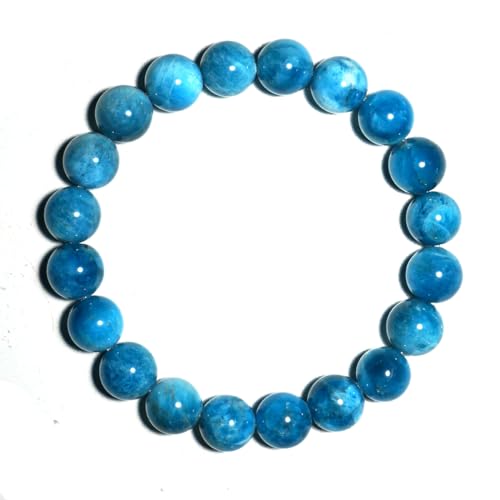 Single-pack of pure gemstone bracelets… - color: 10MM-Blue-Apatite