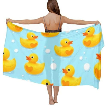 Fashion Travel Swimwear Bikini Wrap All Seasons Chiffon Scarf Beach Yarn Shawl - color: Color980