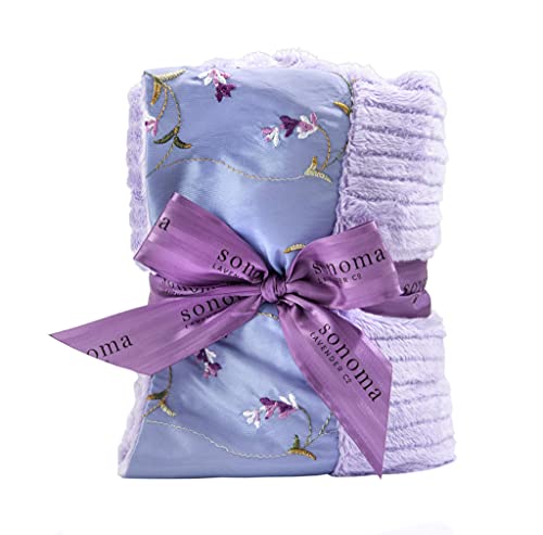 Sonoma Lavender Heat Wrap - Embroidered Lavender