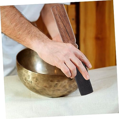 Vaguelly Nepalese Handmade Meditation Sound Bowl Stick Wooden Mallet for Singing Bowls Lightweight Compact Rod for Yoga Meditation Healing Music Instruments Sandalwood Accessory