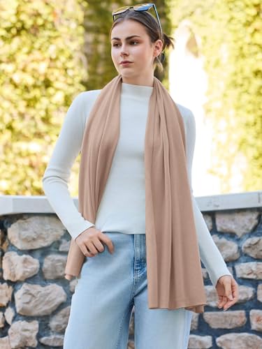Lacretazhi Women'S Shawl Wraps Poncho Sweater Lightweight Knit Scarf With Buttons Versatile Cape Cardigan Spring Summer Fall - color: Khaki