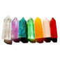 Sets of 7/8/10 Pcs Healing Crystal Stone Wands,Hexagona,Single Pointed,Chakra 6 Faceted Column Prism,Reiki Gemstones,Energy Balance,Meditation Natural Gem Kits Home Decor (7pc B Set) - color: 7pc B Set