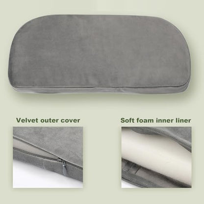 Meditation Bench, Bamboo Prayer Bench with Soft Cushion, Removable and Washable Meditation Stool with Fixed Snap Prayer, Stool, Cushion, Accessories