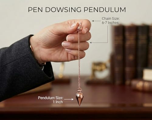 Health & Wealth Copper Metal Pendulum, Pendulum for Divination, Dowsing Pendulum, Reiki Pendulum, Meditation Pendulum, Cone Pendulum. - color: Cone Pendulum