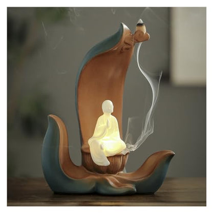 Chinese Style Ceramic Backflow Zen Decoration Living Room Study Retro Decoration Waterfall Stand