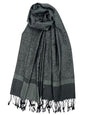 Pashmina Shawl Wrap for Women Soft Lightweight Multi-Purpose Scarf for Weddings, Parties & Casual Wear - color: Jacquard Heather Grey - Pl1836
