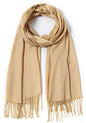 Cindy & Wendy Pashmina Shawls and Wraps Scarf for Women Soft Large Winter Shawl for Evening Dress Wedding Party - color: Golden Nugget