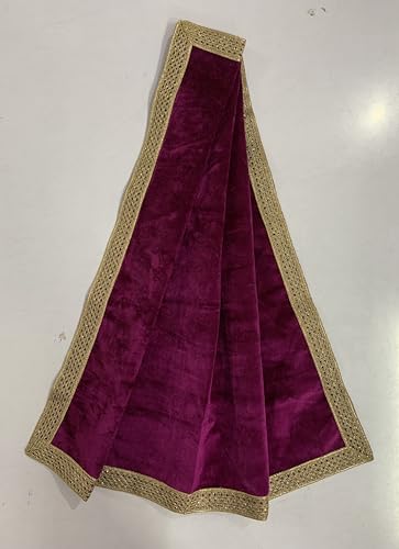 SMMS Spiritual Velvet Table Cloth Altar Tarot Spread (Wine, Medium- 61cm*61cm/ 24inch*24inch) - color: Wine, size: Medium- 61cm*61cm/ 24inch*24inch