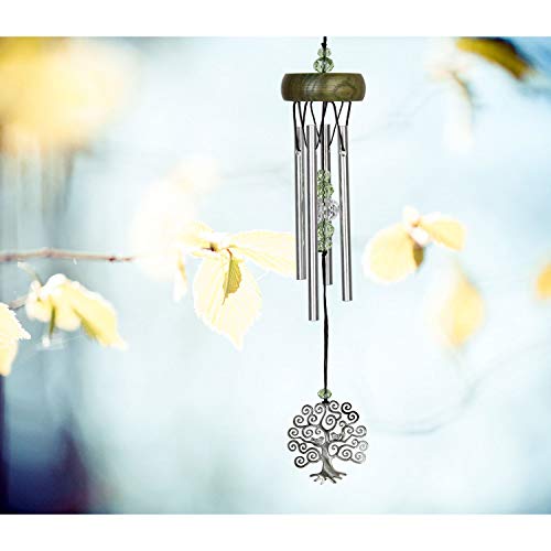 Woodstock Chimes Signature Collection, Fantasy, Tree of Life 10'' Décor Designs - Small Chimes Wind Chimes for Outdoor, Patio, Home or Garden Décor (WCFTL)