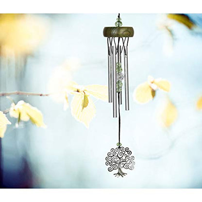 Woodstock Chimes Signature Collection, Fantasy, Tree of Life 10'' Décor Designs - Small Chimes Wind Chimes for Outdoor, Patio, Home or Garden Décor (WCFTL)