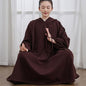 Meditation Buddhist Hooded Cloak Coat,Meditation Cloak Cape for Men and Women,Thickened Meditation Cloak,Meditation