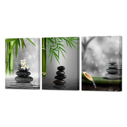 YeiLnm Zen Wall Decor Minimalist Pictures for Spa 12x16 inches