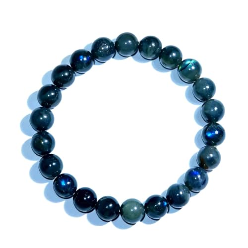 Natural Handmade Healing Chakra Bracelet - color: 10mm-Labradorite-FOR 7-8 INCH WRIST