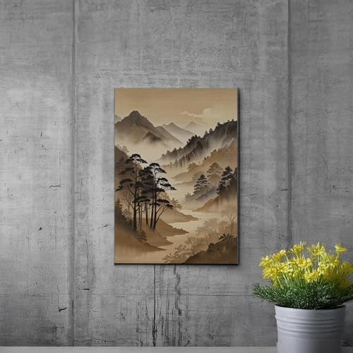 Japanese Wall Art, Minimalist Wall Art, Neutral Abstract Art, Modern Minimalist, Zen Wall Art, Zen Printed Wall Art, Japanese Art Print, Canvas, Wall